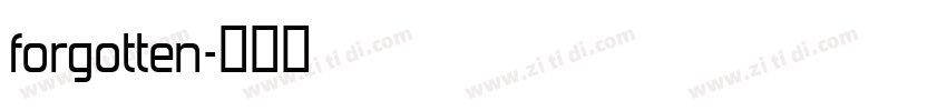 forgotten字体转换