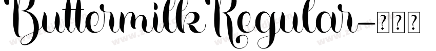 ButtermilkRegular字体转换