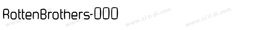 RottenBrothers字体转换