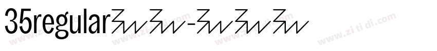 35regular字体字体转换