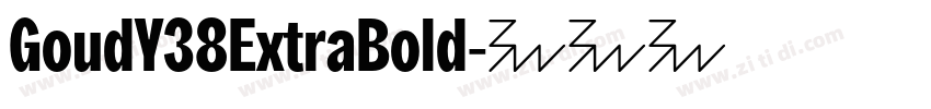 GoudY38ExtraBold字体转换