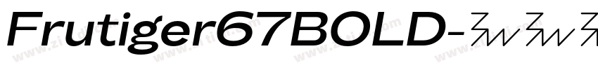 Frutiger67BOLD字体转换