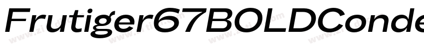 Frutiger67BOLDConden字体转换