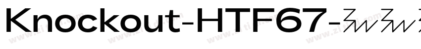 Knockout-HTF67字体转换