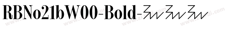 RBNo21bW00-Bold字体转换