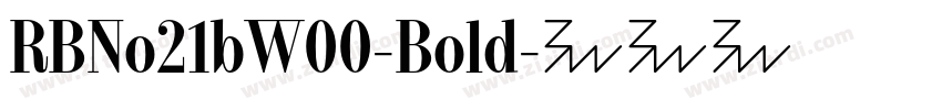 RBNo21bW00-Bold字体转换