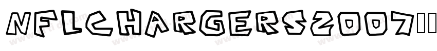 NFLChargers2007字体字体转换