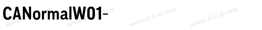 CANormalW01字体转换