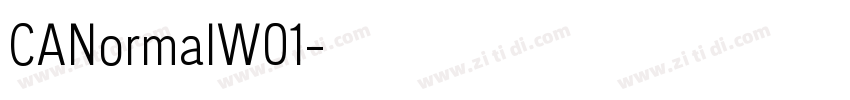 CANormalW01字体转换