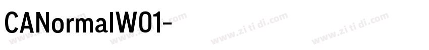 CANormalW01字体转换