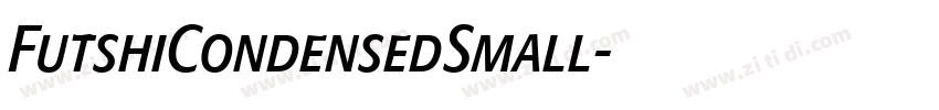FutshiCondensedSmall字体转换