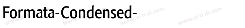 Formata-Condensed字体转换