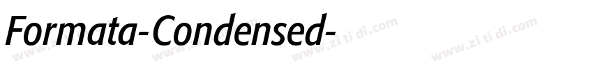 Formata-Condensed字体转换