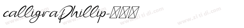 calligraPhillip字体转换 calligraPhillip字体转换