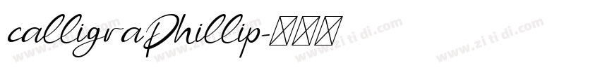 calligraPhillip字体转换 calligraPhillip字体转换