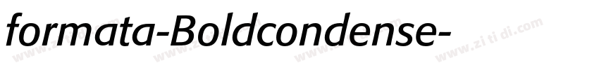 formata-Boldcondense字体转换