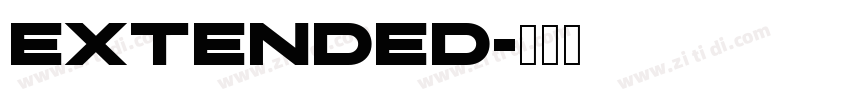 extended字体转换