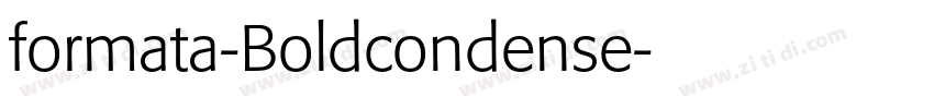 formata-Boldcondense字体转换