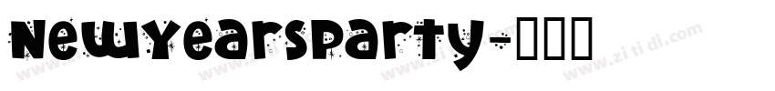 NewYearsParty字体转换