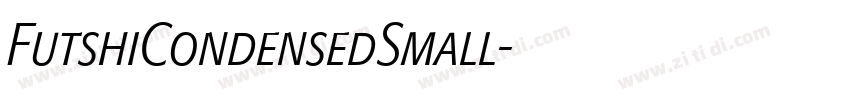 FutshiCondensedSmall字体转换