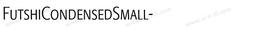 FutshiCondensedSmall字体转换