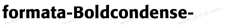 formata-Boldcondense字体转换