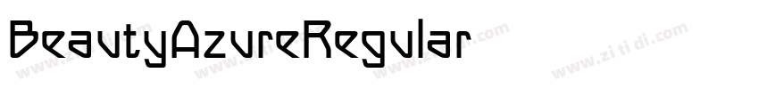 BeautyAzureRegular字体转换