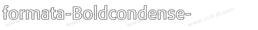 formata-Boldcondense字体转换