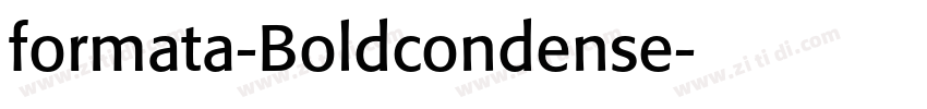 formata-Boldcondense字体转换