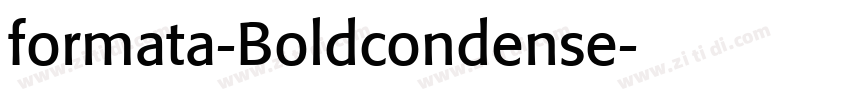 formata-Boldcondense字体转换