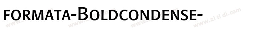 formata-Boldcondense字体转换
