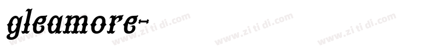 gleamore字体转换