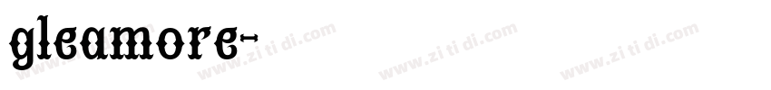 gleamore字体转换