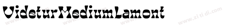VideturMediumLamont字体转换