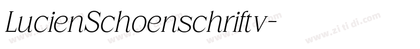 LucienSchoenschriftv字体转换
