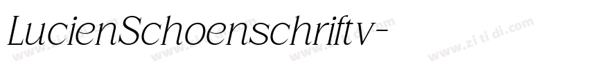 LucienSchoenschriftv字体转换