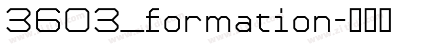 3603_formation字体转换