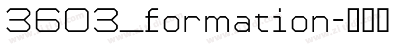 3603_formation字体转换