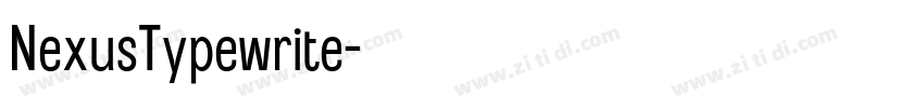 NexusTypewrite字体转换