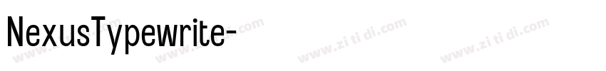 NexusTypewrite字体转换