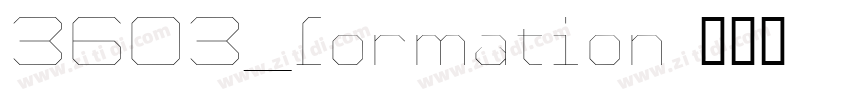 3603_formation字体转换