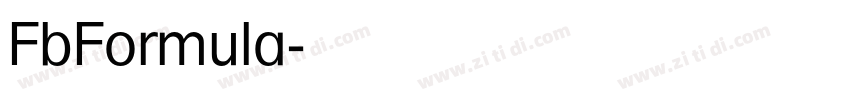FbFormula字体转换