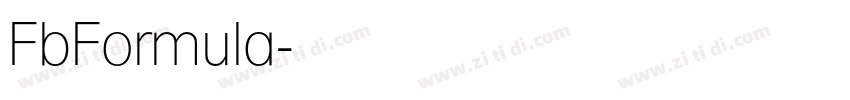 FbFormula字体转换