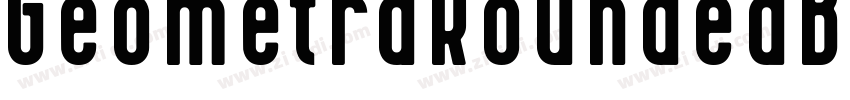 GeometraRoundedBold字体转换