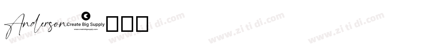 Anderson字体转换