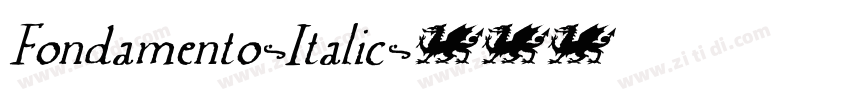 Fondamento-Italic字体转换