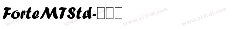 ForteMTStd字体转换