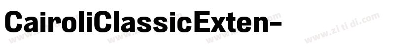 CairoliClassicExten字体转换