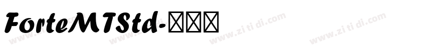 ForteMTStd字体转换