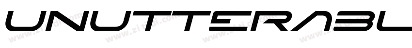 Unutterable-Italic字体转换